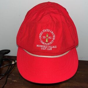 Vintage 1992 US Amateur Open Muirfield Village Golf Championship Club Corded Cap